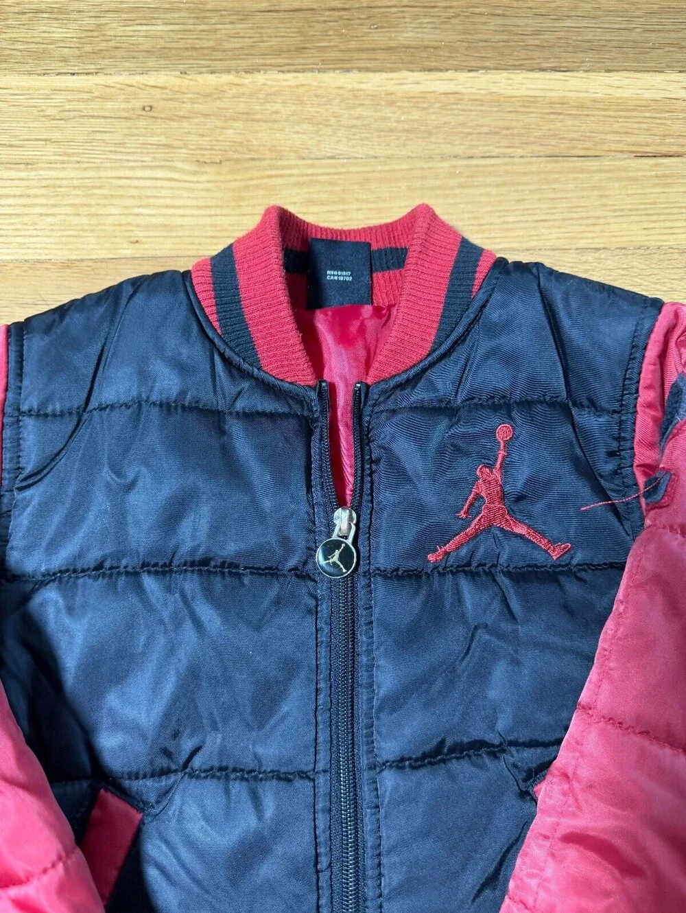Y2K Nike Air Jordan Bomber Jacket Youth Boys Size 4 XS Puffer Jacket